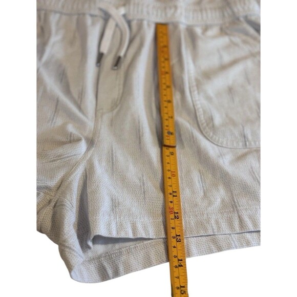 Athleta Women's Romper White Sleeveless Shorts Cinch Waist Size XL - Picture 13 of 13